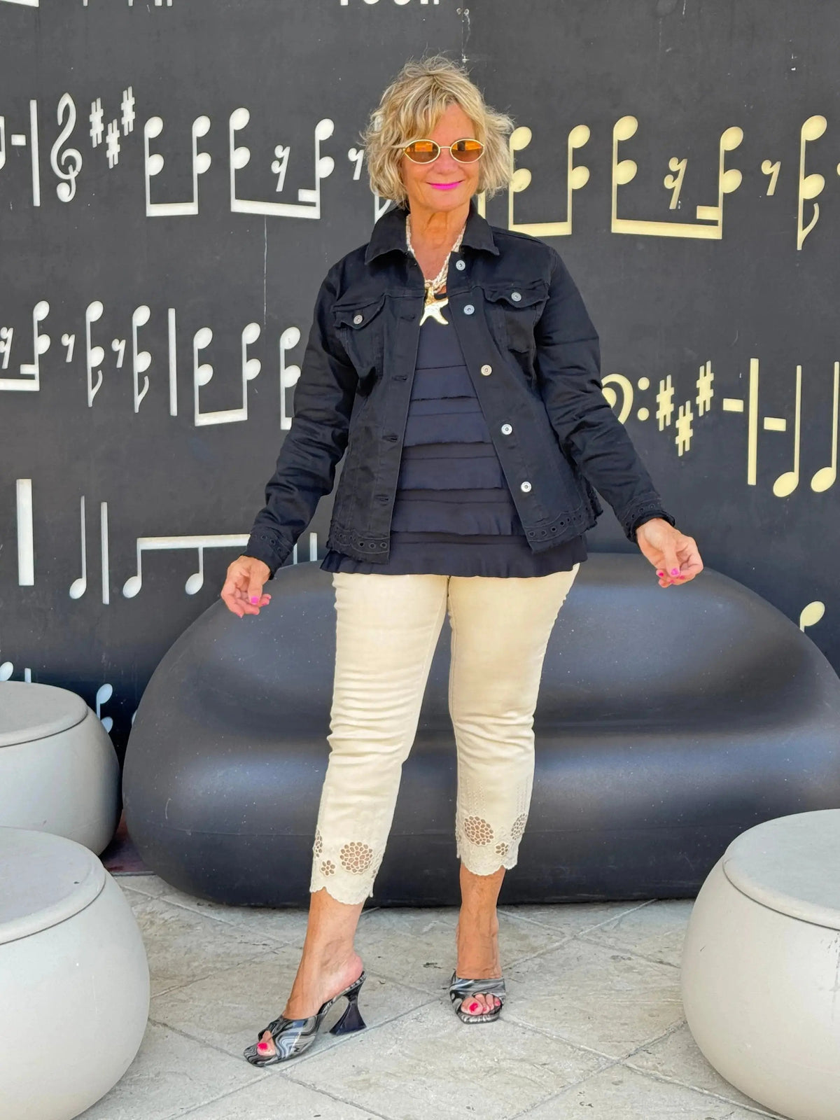 Ethyl Eyelet Elegance Jacket - Eastlake