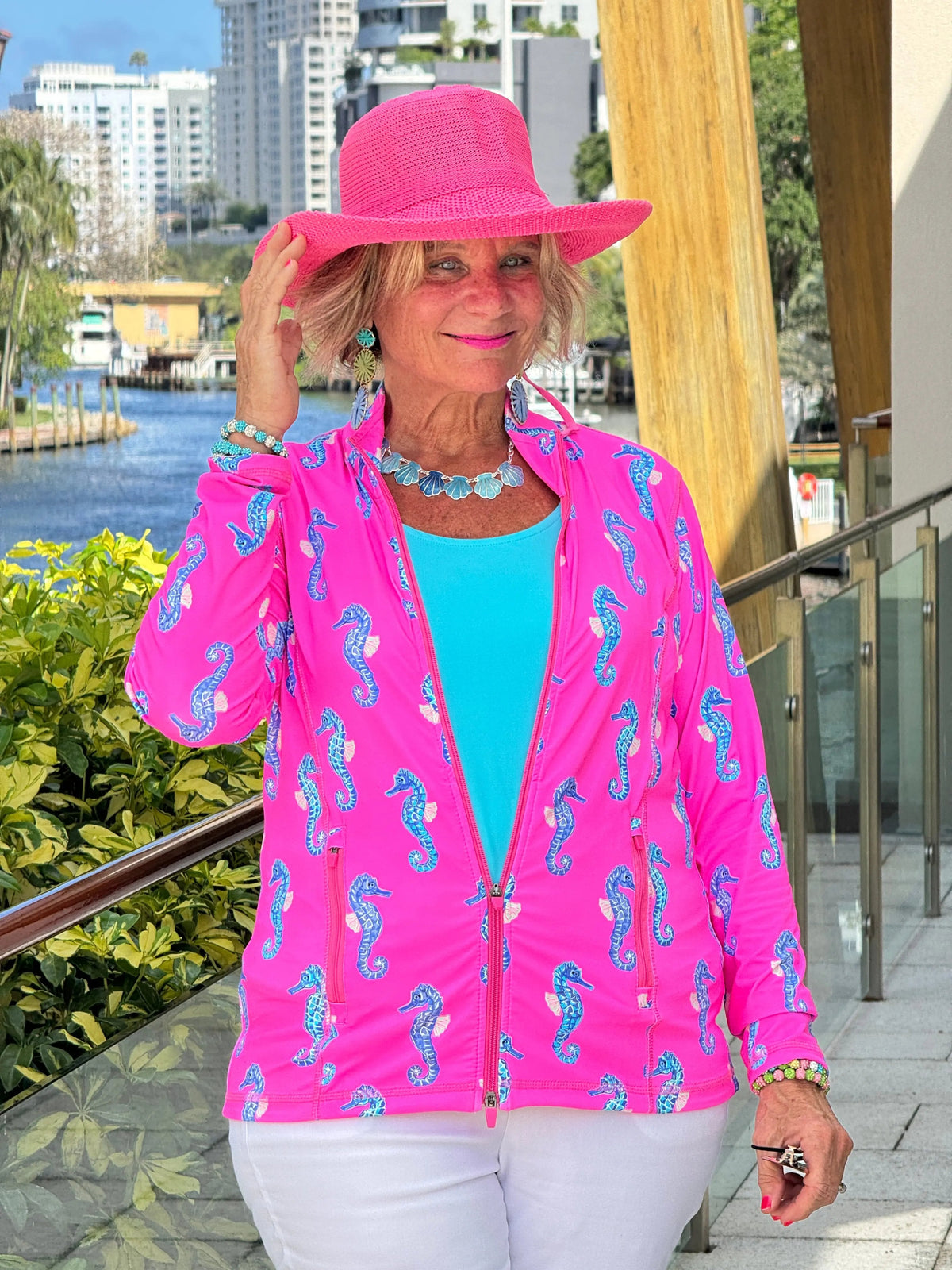 LULU B SEAHORSE BAY FULL ZIPPER JACKET