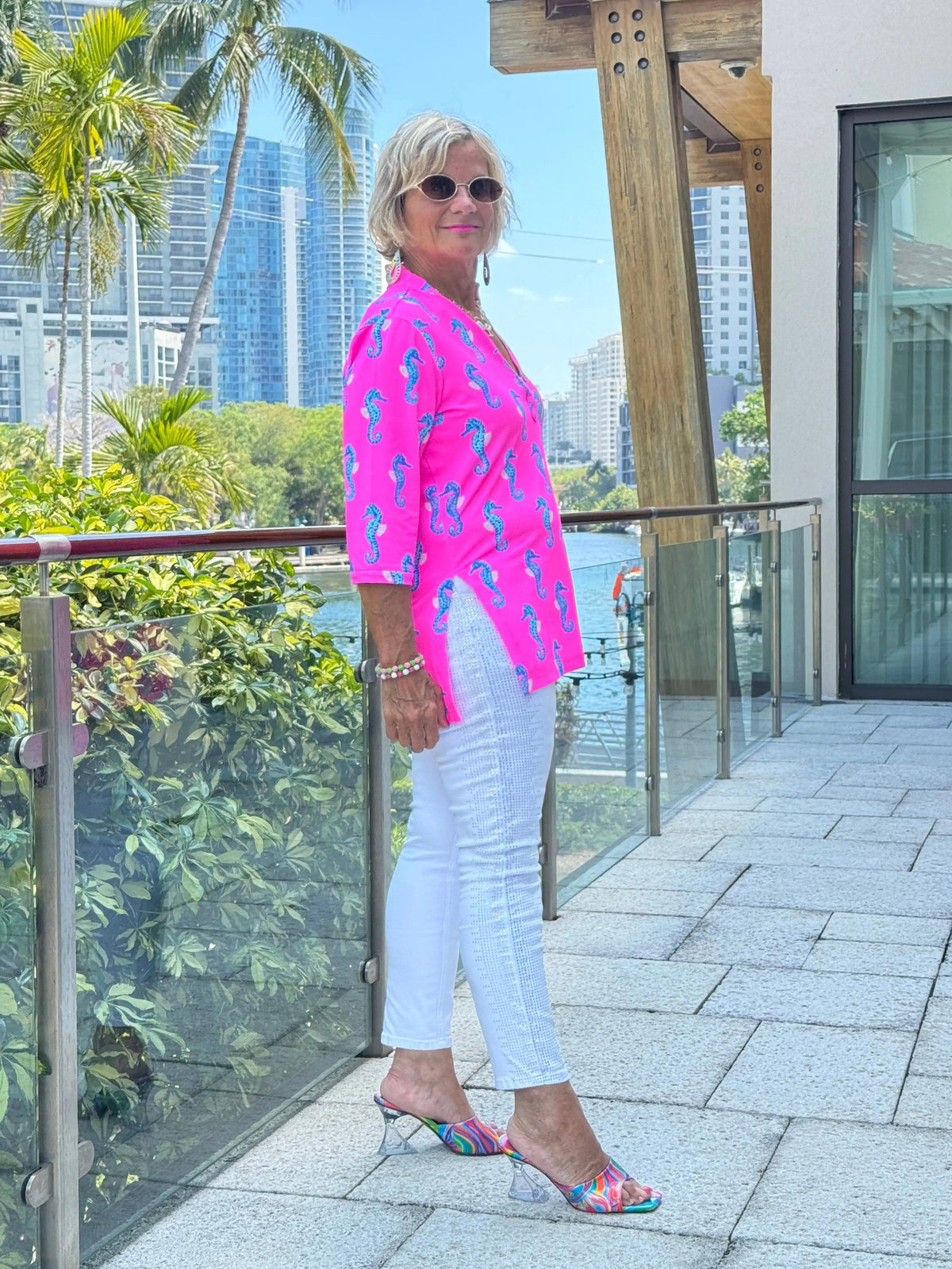LULU B SEAHORSE BAY TUNIC