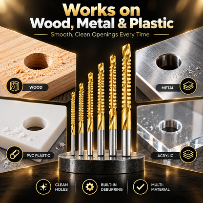 🔥 Summer Sale – 6-Piece M35 Cobalt Drill Bit Set – High-Speed Steel for Metal & DIY