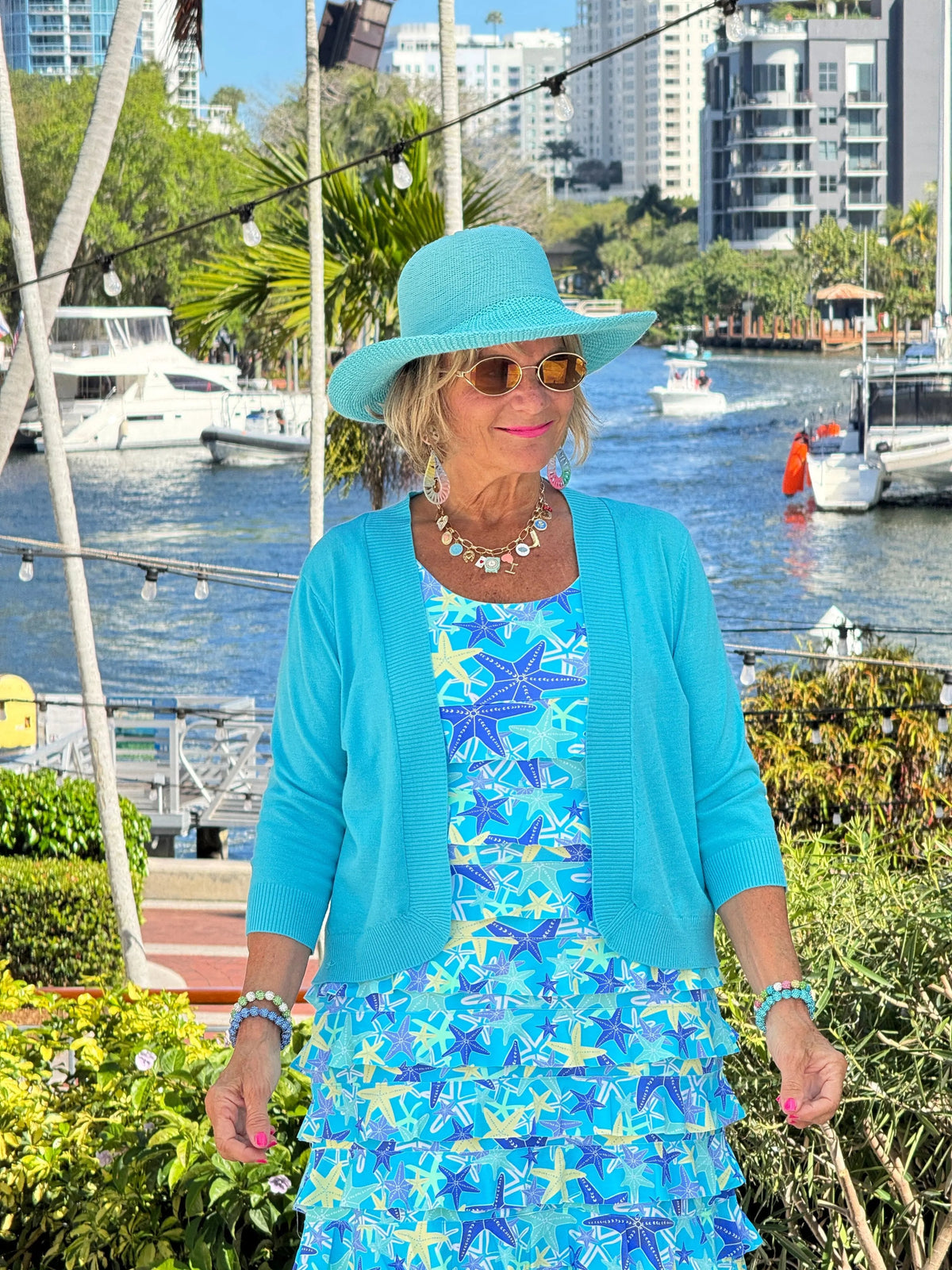 LULU B STARFISH SPLASH CHA CHA DRESS