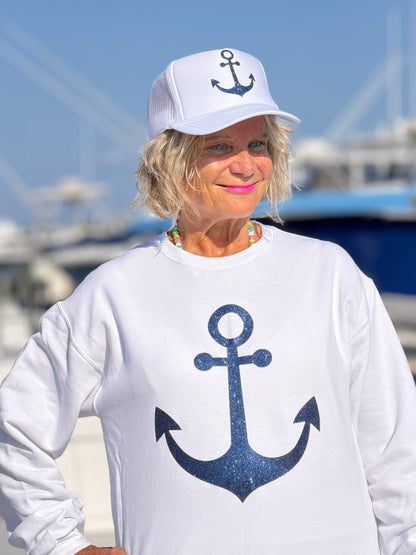 ANCHOR GLITTER HAT