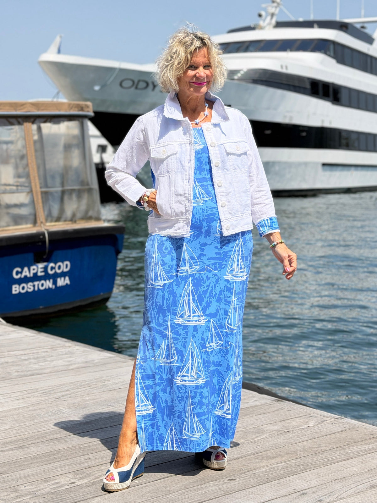 HARBOR BLUES SAILBOAT TANK MAXI