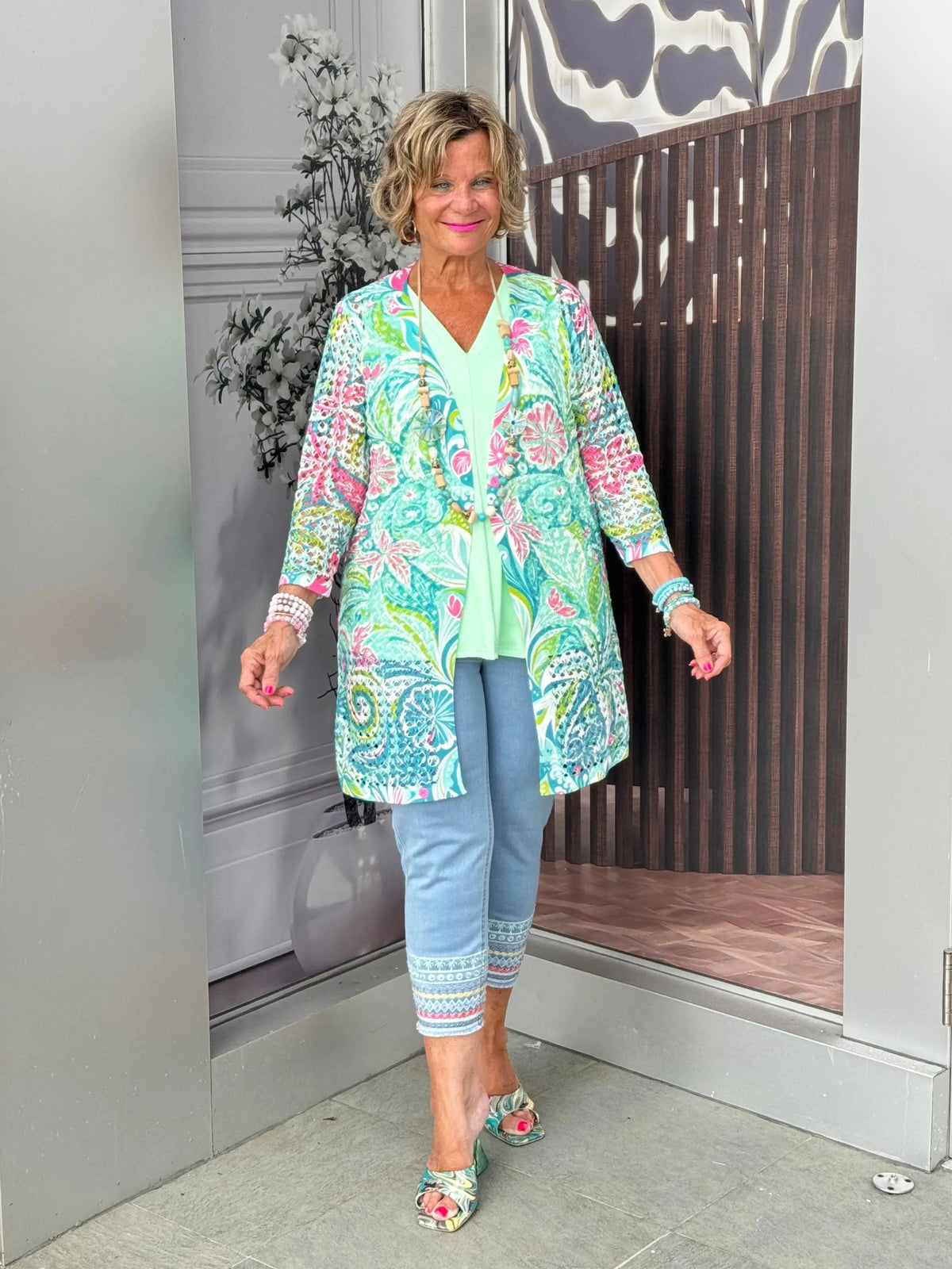 Ethyl Open Knit Cardigan - Ocala