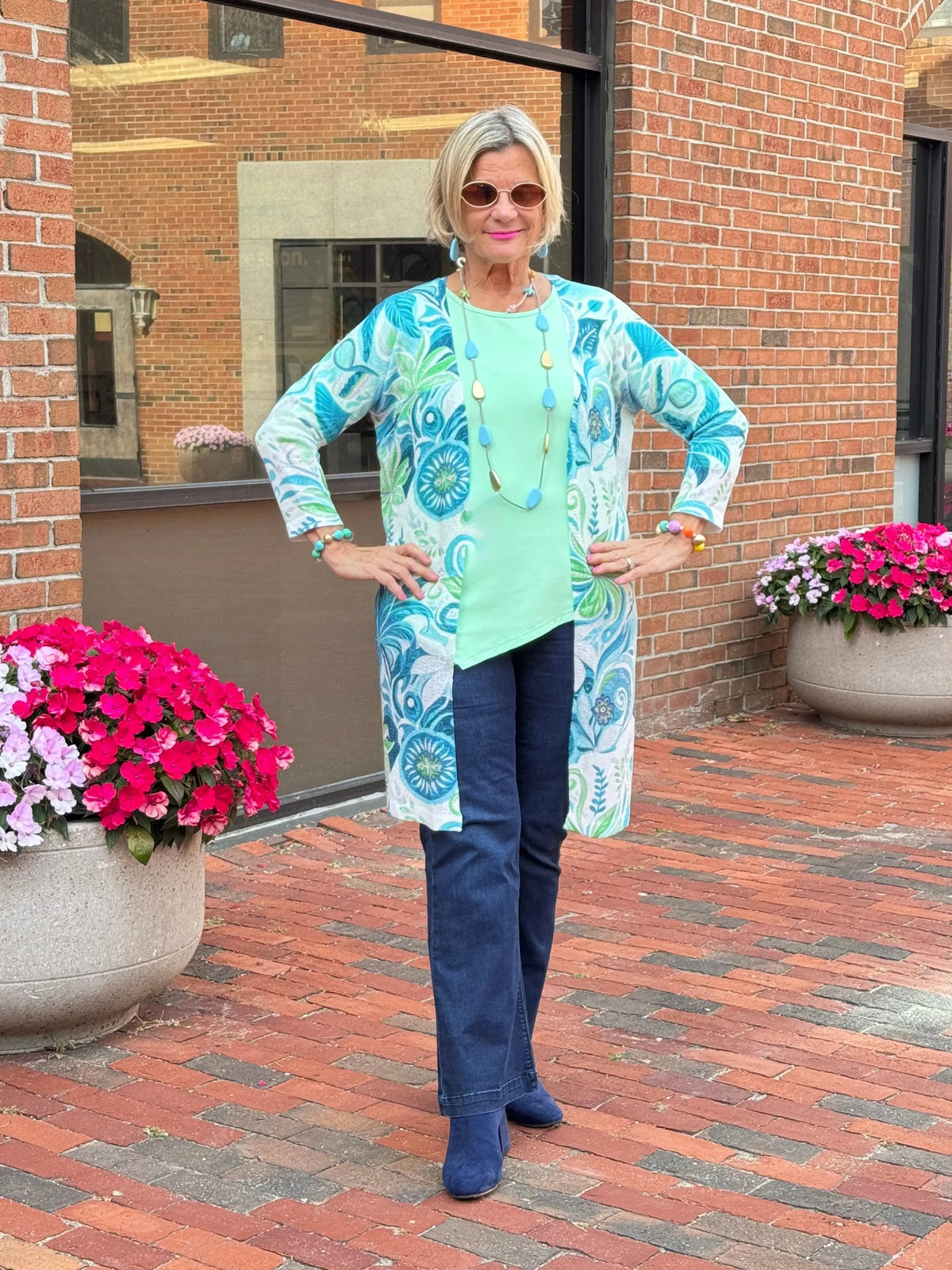 Ethyl Classic Long Length Cardi - Sheldon