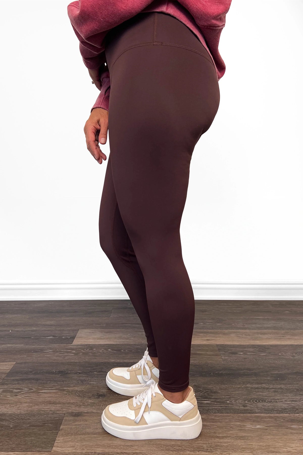 ALB Custom Women's Brown Everyday Essential Leggings - Two Inseams