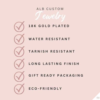ALB Custom Gold Marquise Station Necklace