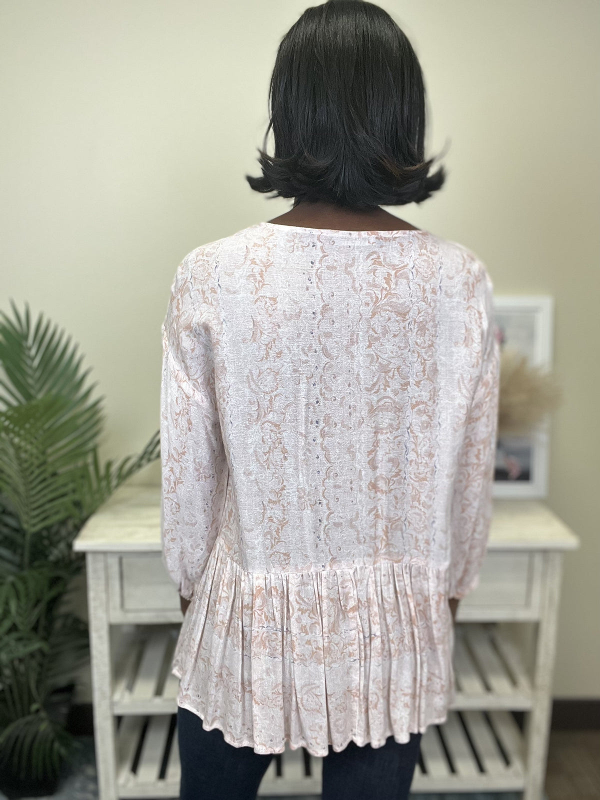 Date Night Women's V-Neck Long Sleeve  Top