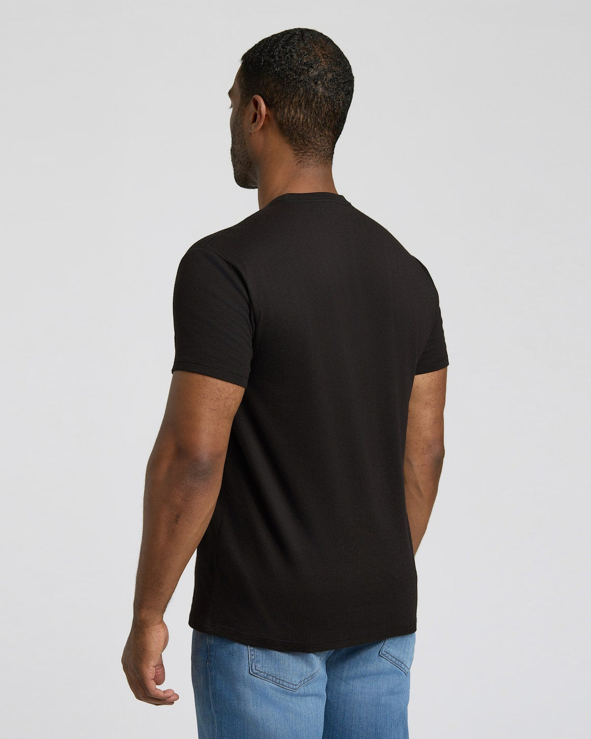 Black & White Short Classic Crew Neck 6-Pack