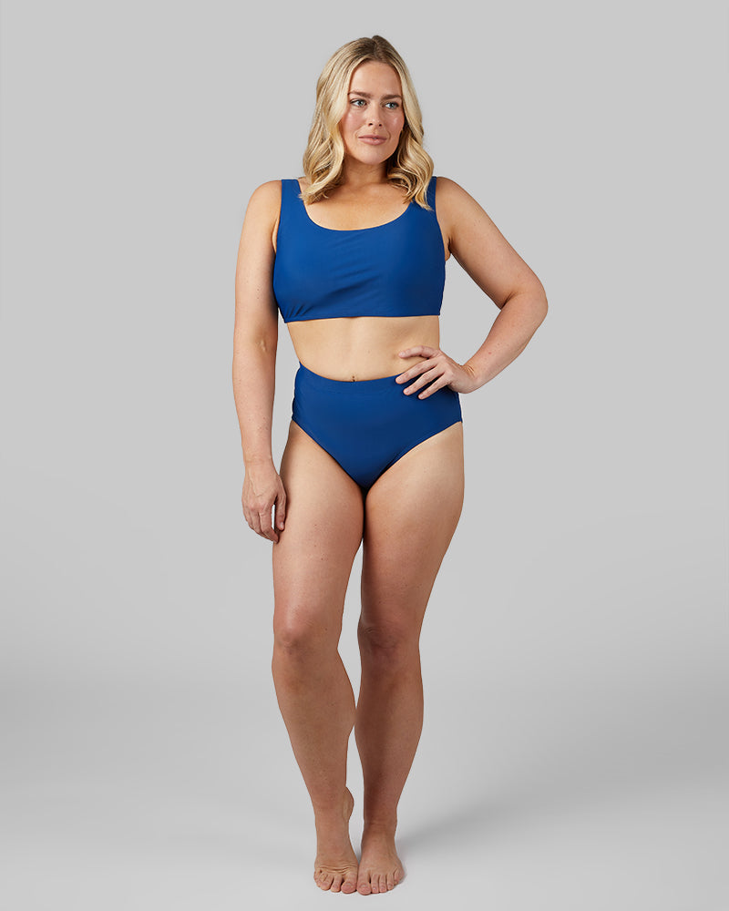 WOMEN'S HIGH-WAIST BIKINI SWIM BOTTOM