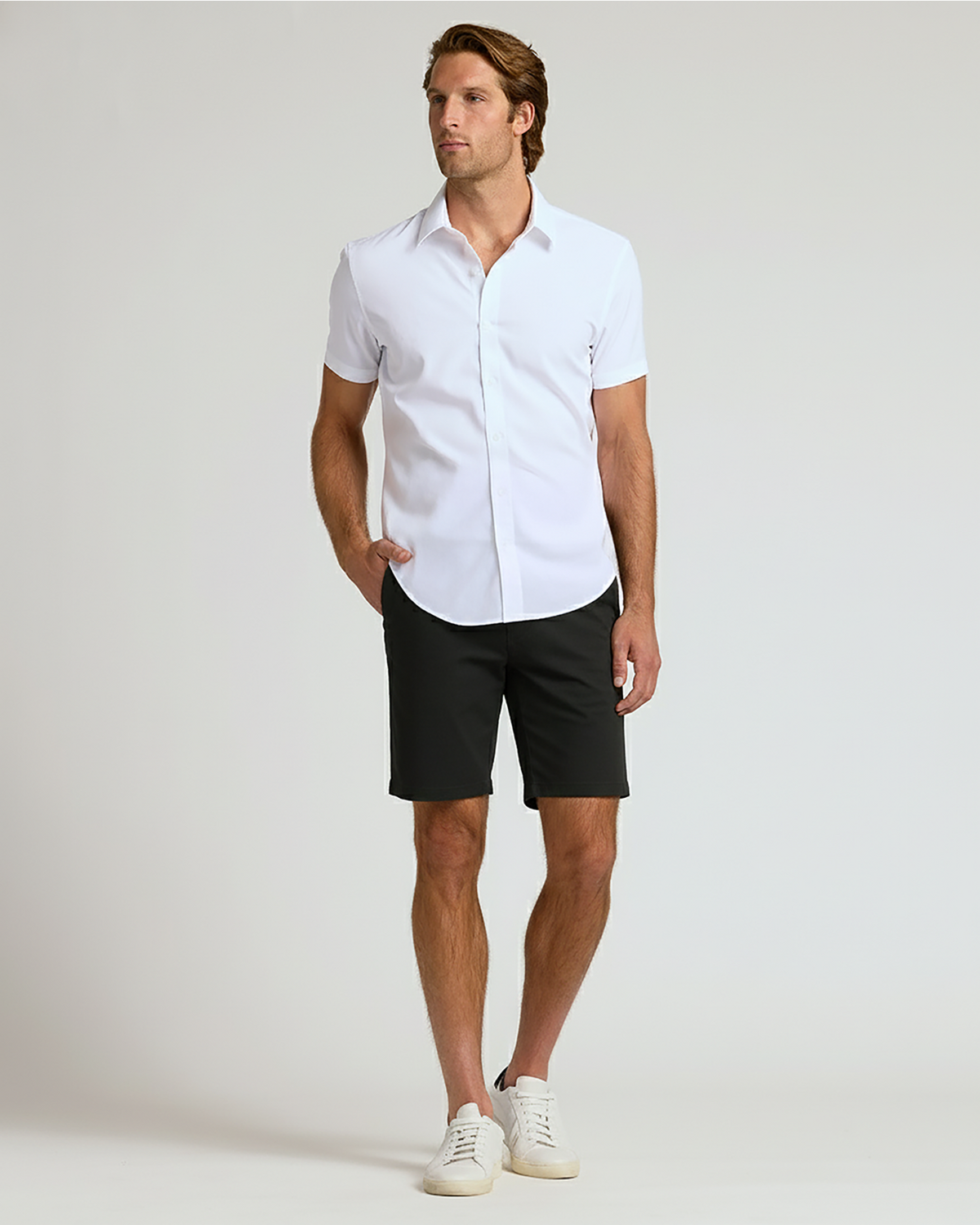 7" Black & Khaki Chino Shorts 2-Pack