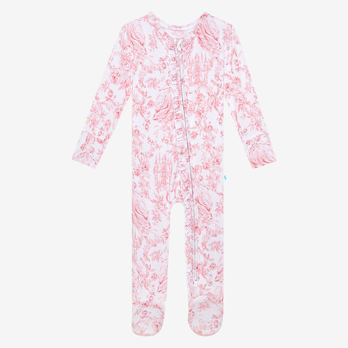 Antoinette Footie Ruffled Zippered One Piece