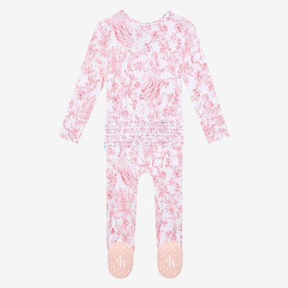 Antoinette Footie Ruffled Zippered One Piece