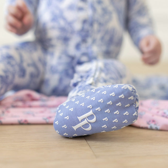 Close up detail of the footie with posh peanut logo