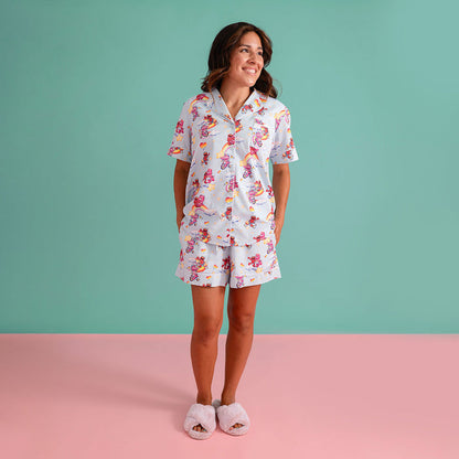 Care Bears™ Cheer Bear & Elmo Women's Twill Pajama Short Set