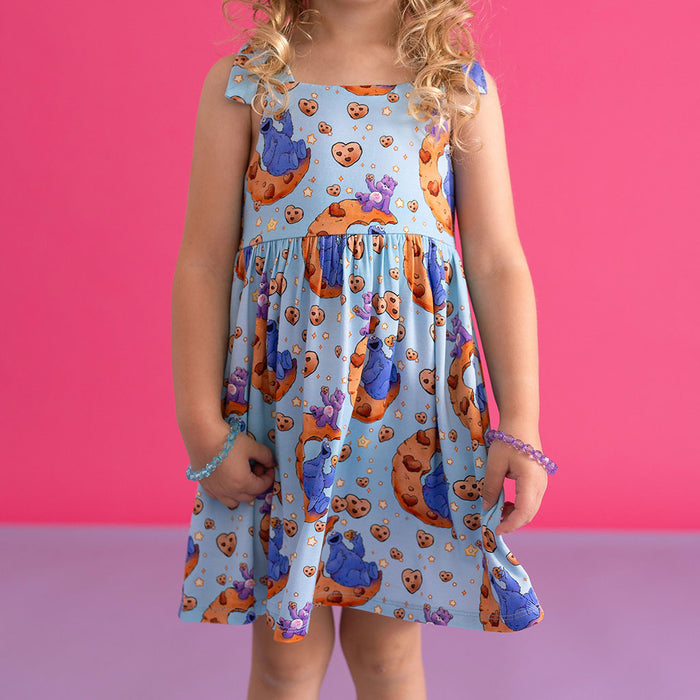 Care Bears™ Share Bear & Cookie Monster Bow Babydoll Dress