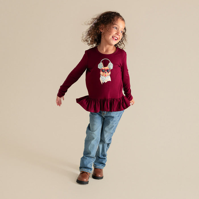 Chill Frenchie Ruffled Top