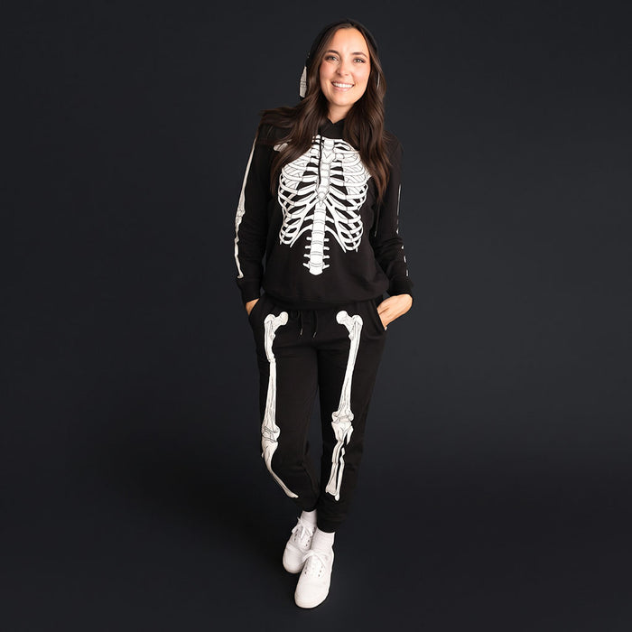Classic Skelly Women's Fleece Hoodie Jogger Set