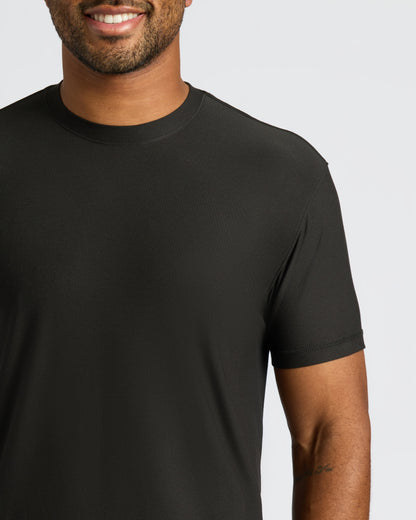 All Black Active Crew Neck 3-Pack