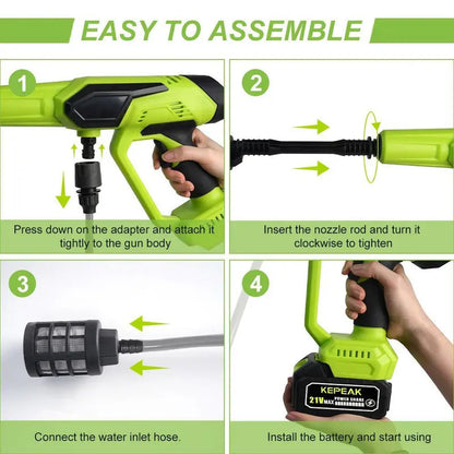 🔥 Summer Sale – 1500PSI Cordless Power Washer | 6-in-1