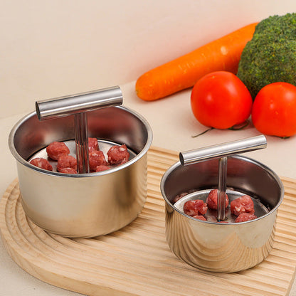🔥 Last Day 50% OFF ✨ Stainless Steel Meatball Maker – Make 6 or 12 at Once!
