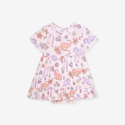 Erica Ruffled Twirl Bodysuit Dress