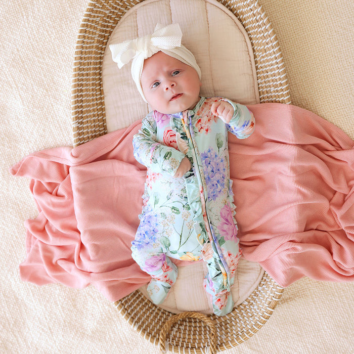 Erin Footie Ruffled Zippered One Piece