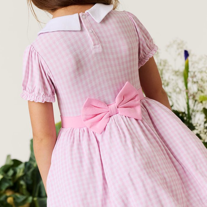 Garden Gingham Pink Petticoat Dress