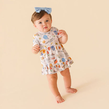Gilmore Girls Ruffled Twirl Bodysuit Dress