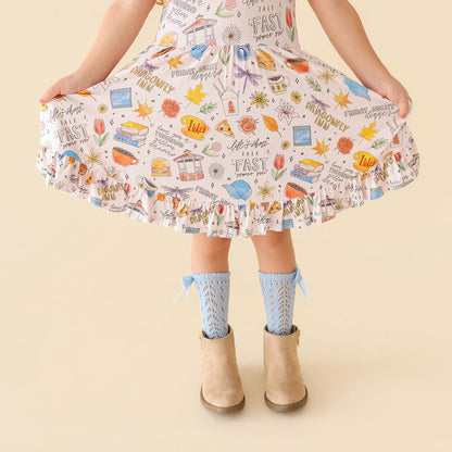 Gilmore Girls Ruffled Twirl Dress