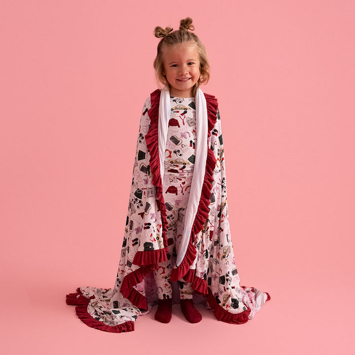 Gossip Girl & Gossip Girl City Ruffled Luxe Patoo® Blanket