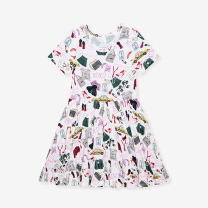 Gossip Girl Ruffled Twirl Dress
