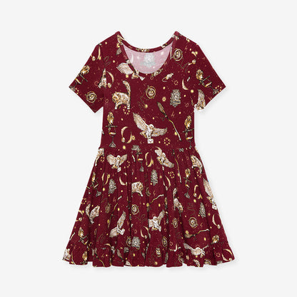 Gryffindor House Ruffled Twirl Dress