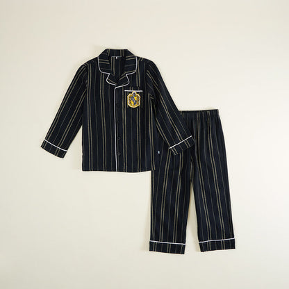 Hufflepuff Classic Stripe Flannelette Luxe Pajama Set