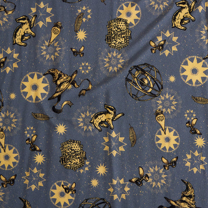 Hufflepuff House French Terry Zippered Hooded Romper