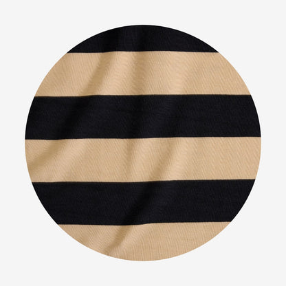 Hufflepuff House Stripe Men's French Terry Polo Shirt