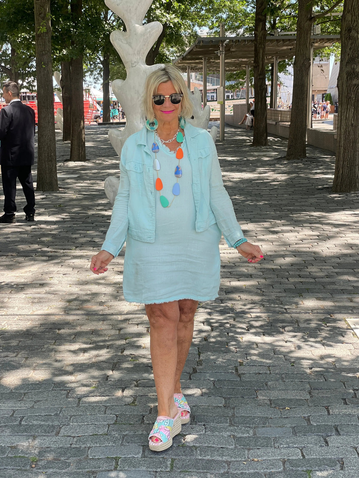 LULU-B SEAFOAM LINE DRESS
