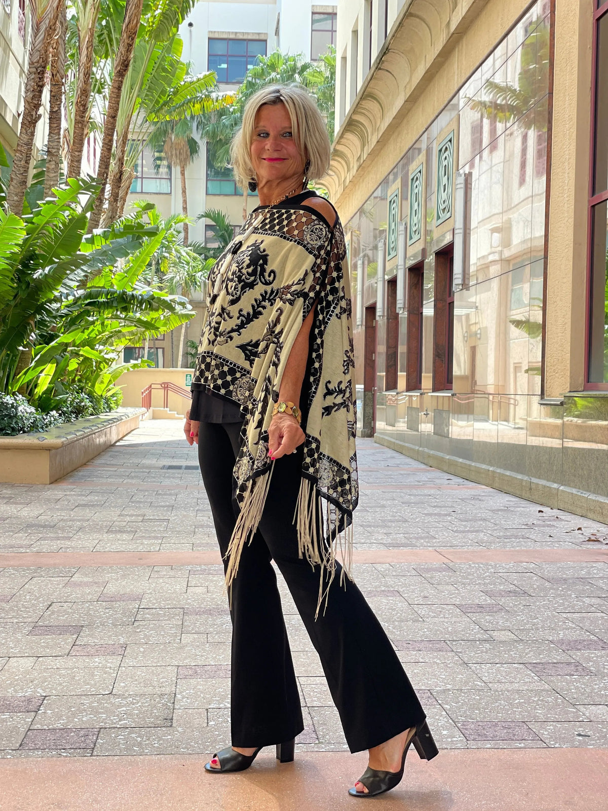 FOLLOW YOUR HEART BURNOUT 7 WAY SCARF