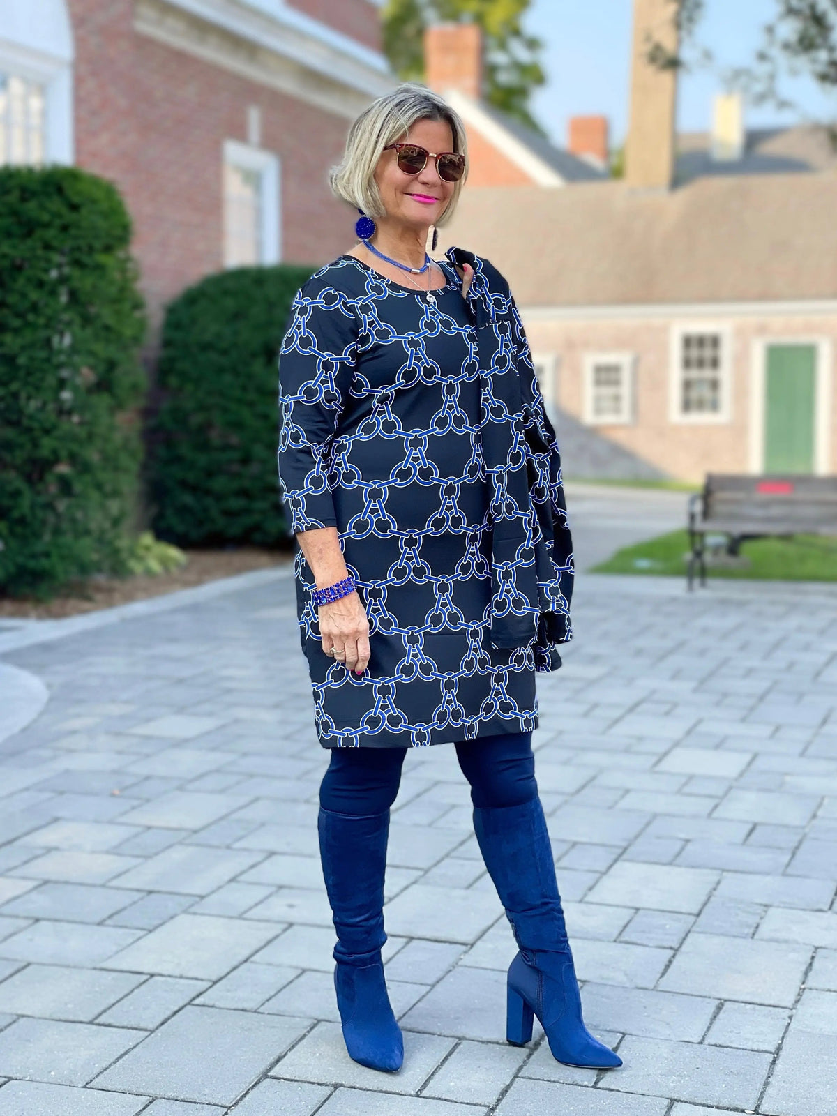 HARPER NAVY DRESS