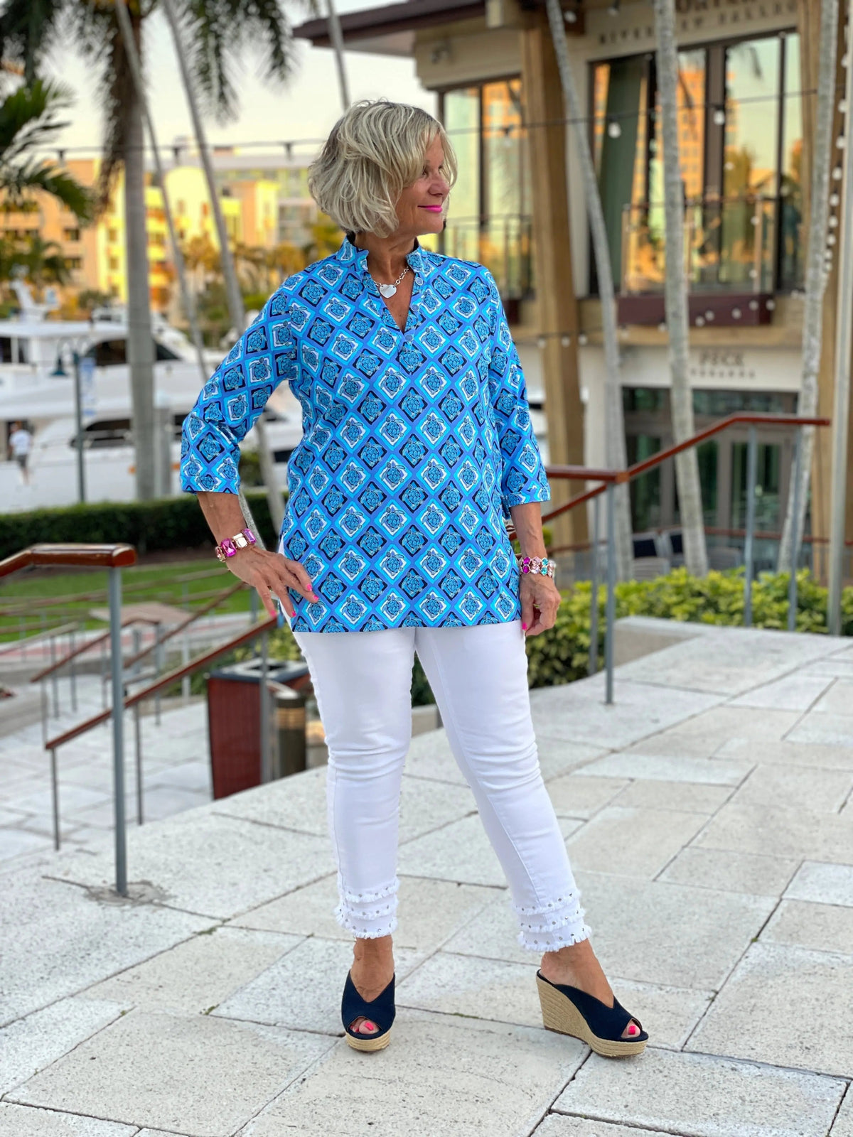 BAHAMA BLUE TUNIC