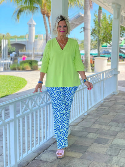 AQUA DIAMOND PALAZZO PANT