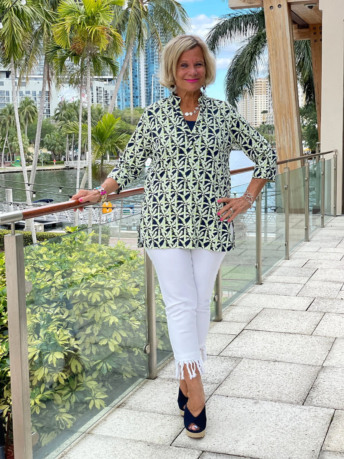 GREEN NAVY TUNIC