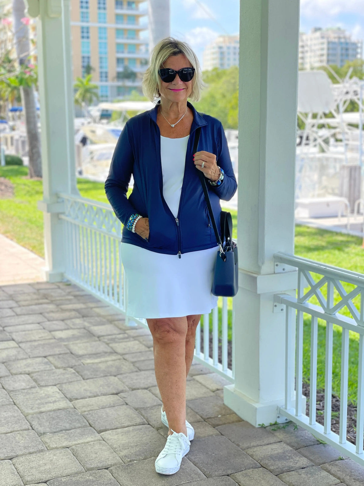 LULU-B SOLID WHITE SKORT