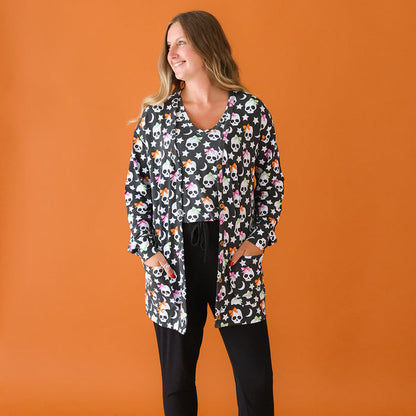 Kelly Skelly Women's French Terry Cardigan