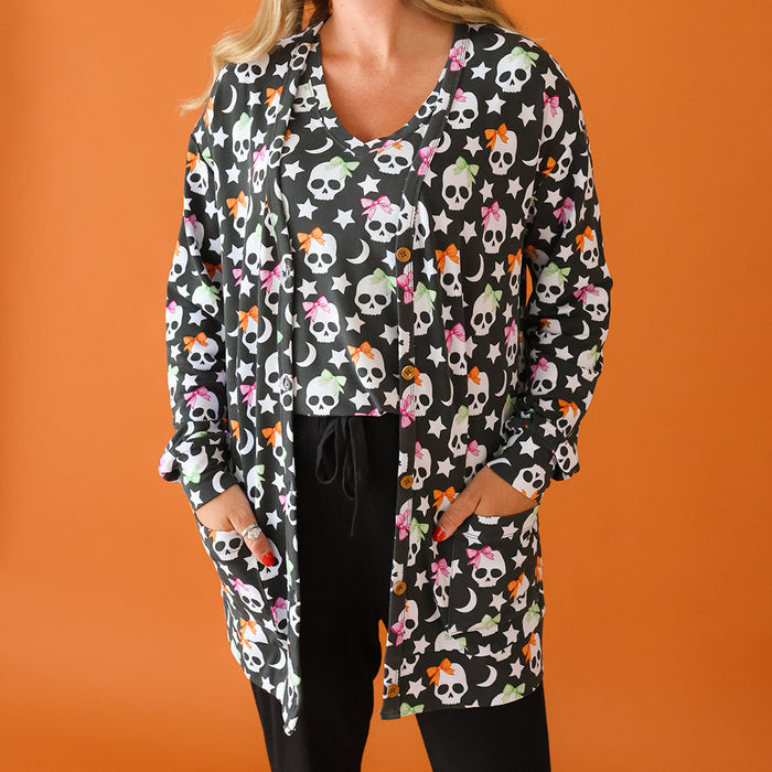 Kelly Skelly Women's French Terry Cardigan