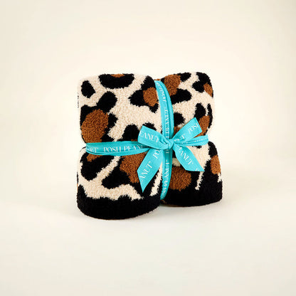 Lana Leopard Tan Grand Cuddle Patoo® Blanket