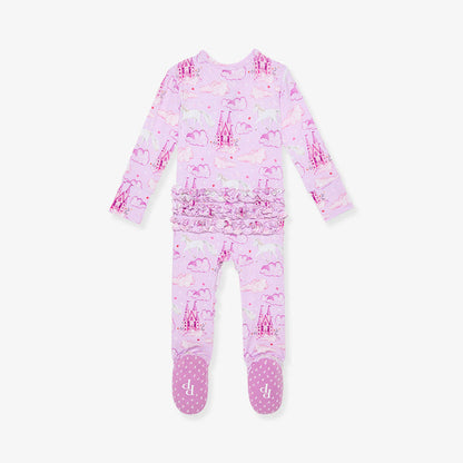Lilith Footie Ruffled Zippered One Piece
