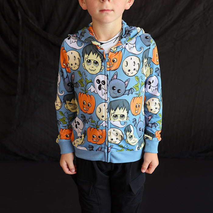 Little Monsters French Terry Zippered Hoodie