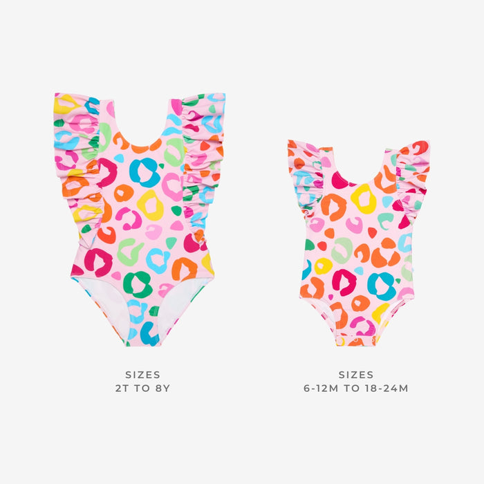 Luella Flutter Sleeve One Piece Swimsuit