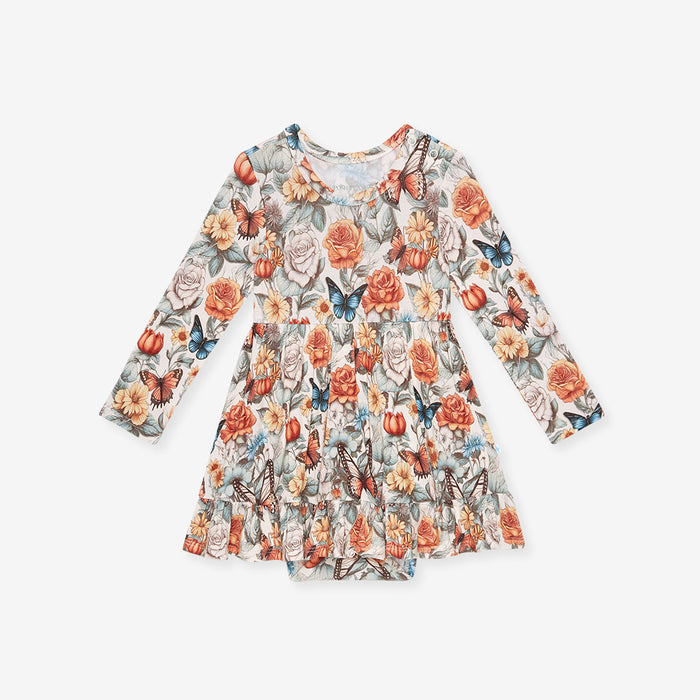 Mariposa Ruffled Bodysuit Dress